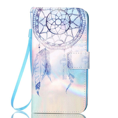 

Dreamcatcher Дизайн Кожа PU откидная крышка карточки бумажника держатель случая для LG K8