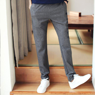 

ANTA men's trousers 95537748 knitted sports trousers Slim letters leg pants feet pants comfortable sports pants H150R gray gray 5 XL / 180