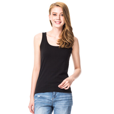 

Three guns ladies vest Shu skin Lycra cotton round neck female vest black