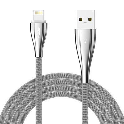 

ROCK Charging&Data Transfer Cable Stainless Steel 1M Silver