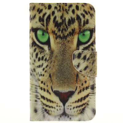 

Yellow tiger Design PU Leather Flip Cover Wallet Card Holder Case for LG V10