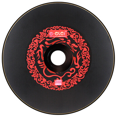 

e-elei 52-speed 700M vinyl music disc blank disc Chinese red professional-level drums 10 discs CD-R