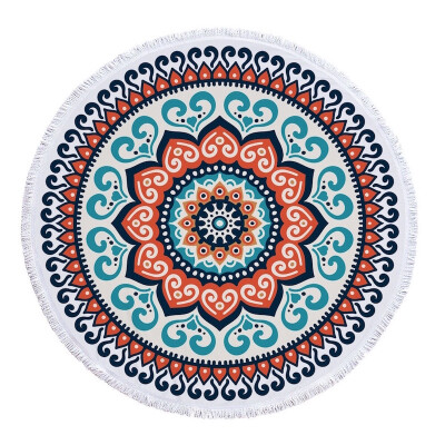 

Yoga Mat Blanket Round Indian Beach Mat Sports Yoga Blanket Household Blanket