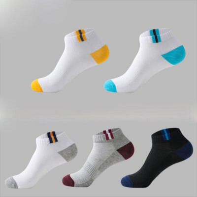 

US New 5 Pairs Mens Breathable Cotton Low Cut Ankle Socks Athletic Casual Socks