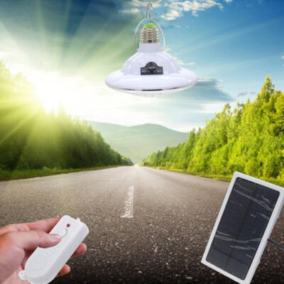 

22LED OutdoorIndoor Solar Lamp Hooking Camp Garden Night Light Remote Control