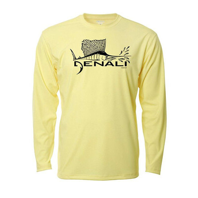 

Denali Performance Mens UPF 50 ProtectUV Mega Solar Long Sleeve T-Shirt with Denali Sailfish Logo