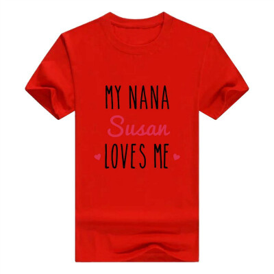 

Baby Gifts For All Personalized Grandma Gift My Nana Loves Me Infant T-Shirt