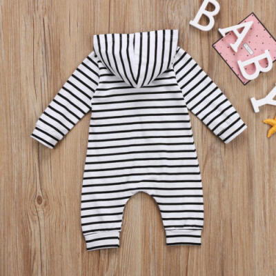 

AU Stock Baby Kid Boy Girl Newborn Hoodied Romper Playsuit Bodysuit Outfits 0-24