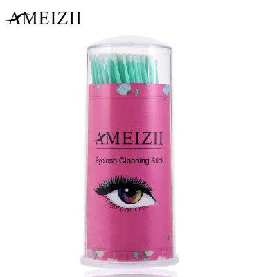 

AMEIZII 100Pcs Eyelash Grafting Mascara Gel Paste Cleaning Stick Cleaning Cotton Swab Cotton Bud Disposable Plastic Tube Cotton Ma