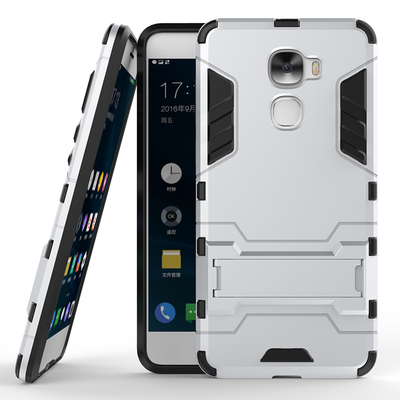 

Серебряный Slim Robot Armor Kickstand Ударопрочный жесткий корпус из прочной резины для letv Pro 3
