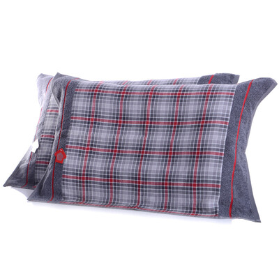 

Matt towel home textiles cotton yarn-dyed gauze pillow towel two installment Accord Gray 150g Article 50 80cm