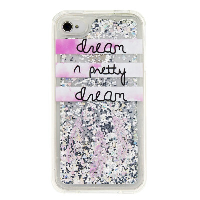 

Dynamic Quicksand Glitter Liquid Soft TPU Case Cover For IPHONE 4S