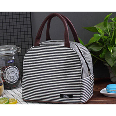 

Cooler Insulated Canvas Picnic Portable Lunch Bag Box for unisex Thermal Food UK