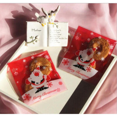 

Self Adhesive Plastic Cellophane Cookies Candy Package Christmas Gift Bags Party