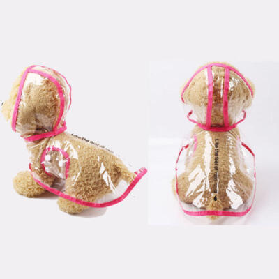 

Transparent Pet Rain Coat for Dogs Pet Jacket Cute Casual Waterproof Dog Clothes