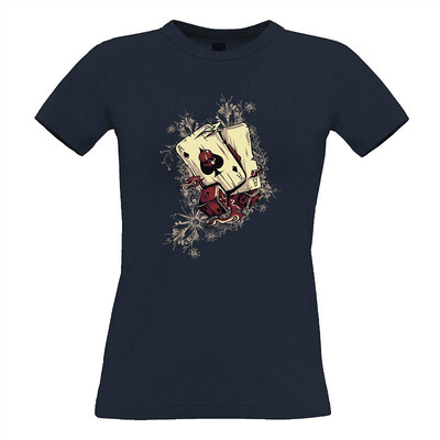 

Gambling Art Womens Tee Cards&Dice Graphic
