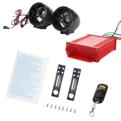 

Mini Outdoor Portable Motocycle Audio System DC 12V MP3 Vehicle-mounted Music Player Sound Box Smart Remote Control Stereo Speaker