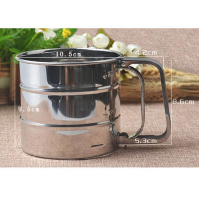 

New Stainless Steel Flour Sifter Sieve Filter Baking Icing Sugar Powder Strainer