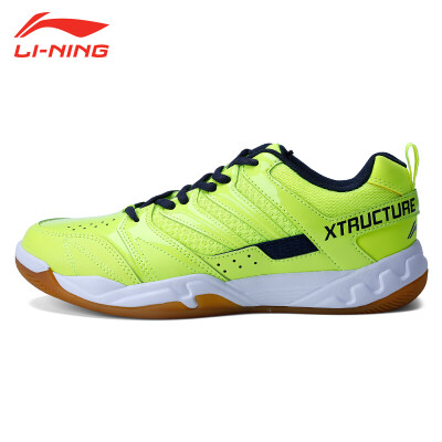 

Li Ning LI-NING sports shoes non-slip breathable badminton shoes mens primary training ping feather net shoes AYTN025-2 bright green 44105