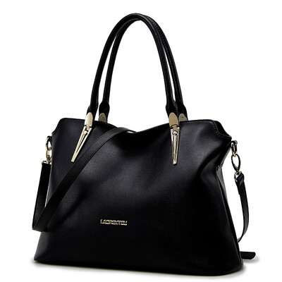 

Old head LAORENTOU leather simple portable Messenger bag wild commuter bag 958J010L1A black