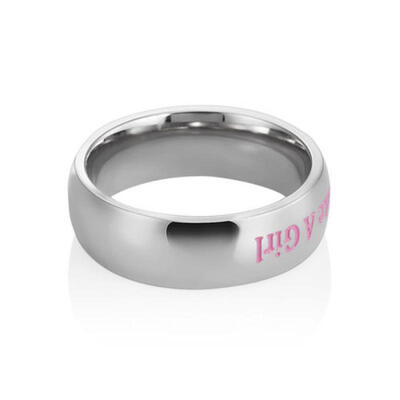 

1PC Ring Stainless Steel Rings for Women Men Lovers Promise Ring Jewelry Gifts