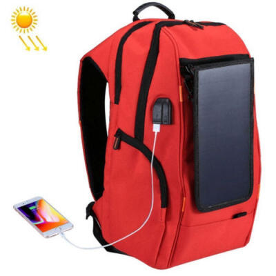 

Travel 156 Laptop Bag 40W Detachable Solar Panel Backpack USB Charge AU