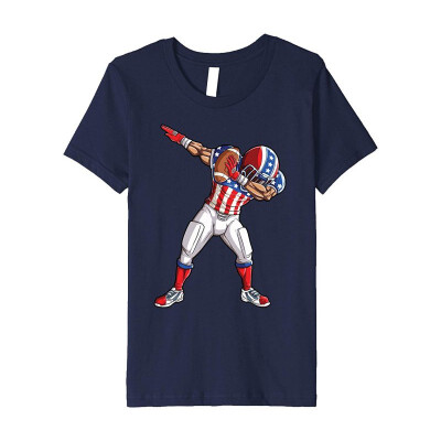 

Dabbing Football T shirt American Flag 4th of July USA US