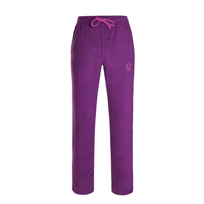 

Camel card outdoor couples fleece pants P6W103714 Purple Tong