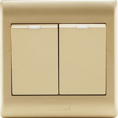 

Feidiao (feidiao) switch socket panel four open single control four open single power supply wall switch panel 86 type A3 champagne gold