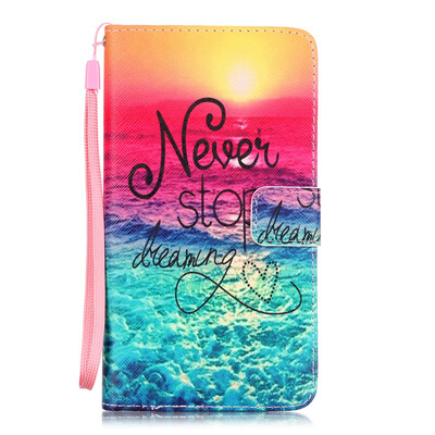 

Sunset Design PU Leather Flip Cover Wallet Card Holder Case for LS775