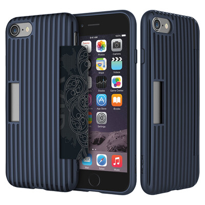 

Locke (ROCK) Apple 7plus / 8plus phone shell iphone7 / 8plus защитная крышка тонкая силиконовая мягкая оболочка Kana card series blue