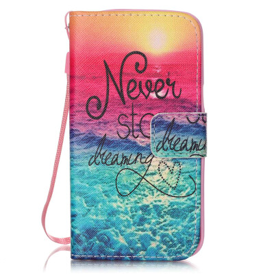 

Sunset Design PU Leather Flip Cover Wallet Card Holder Case for LG K4