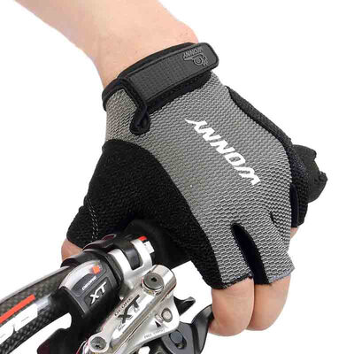 

Snail (WONNY) zx-049 summer riding gloves semi-breathable mountain bike gloves damping dynamic cycling gloves non-slip gray M