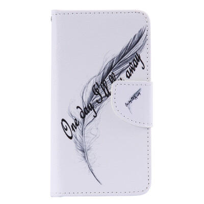 

Feather Design PU Leather Flip Cover Wallet Card Holder Case for SAMSUNG A310 A32016