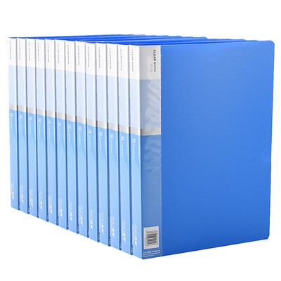 

Zhengcai ZNCI 60 pages information book file book archives A4 file bag pocket folder Deli office stationery supplies a single 12060 blue