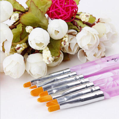 

7pcsset DIY UV Gel Nail Art Brush Polish Painting Pen Kit For Salon Manicure