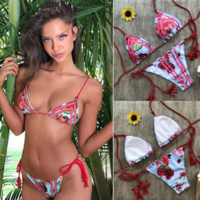 

Womens Padded Push-up Bikini Set Beach Swimsuit Bathing Suit Swimwear Beachwear