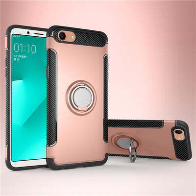 

Fivice OPPO A83A1 case PC metal ring shell magnetic car bracket TPU phone case