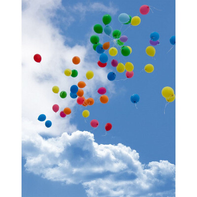 

Colorful Cloud Photo Backdrop 57FT Vinyl Fabric Cloth Digital Printing Photo Background s-2352