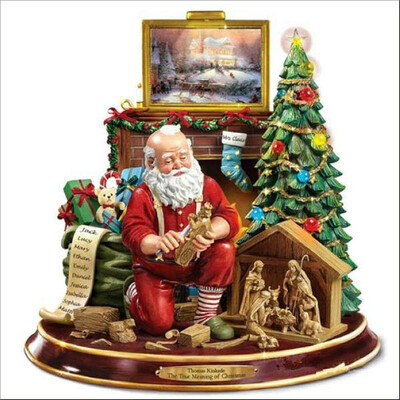 

UpperX 5D Diy Diamond Painting Cross Stitch Christmas Santa Claus Tree Diamond Mosaic Decor Full Diamond Embroidery