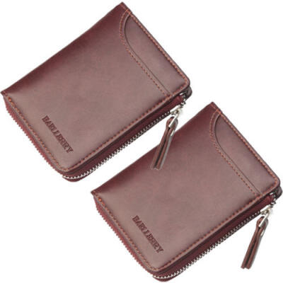 

UK Short Wallet Men Wallet PU Leather Wallet ID Card Holder Zip Purse Billfold