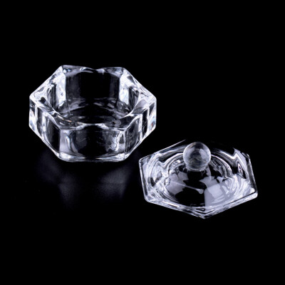 

New Nail Art Acrylic Crystal Glass Dappen Dish Bowl Cup Clear Nail Tools