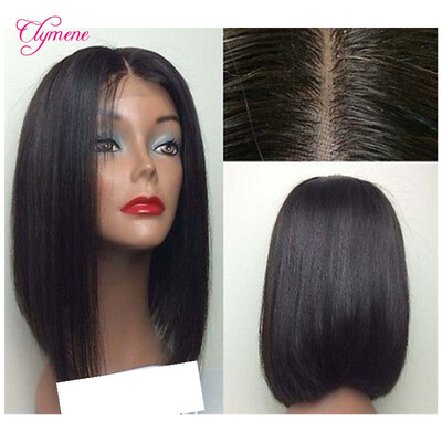 

Clymene Hair Short Bob Full Lace Human Hair Wigs with Baby Hair Glueless Pre Plucked Brazilian 360 Full Lace Wigs For Black Women