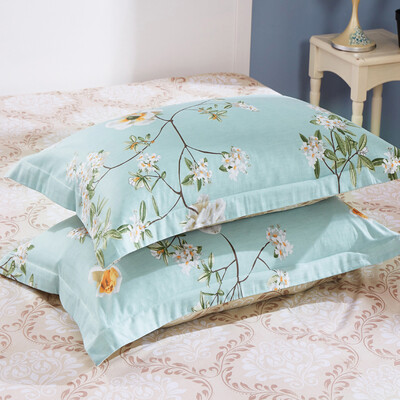 

Jingdong supermarket Jiuzhou deer pillowcase sets of home textiles cotton pillow sets cotton twill pillow sets of pillow sets of kissing baby a pair of 48 74cm