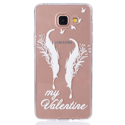 

Double feathers Pattern Soft Thin TPU Rubber Silicone Gel Case Cover for SAMSUNG GALAXY A5 2016/A510