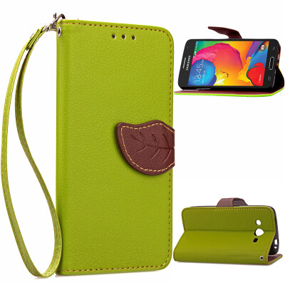 

Green Design PU Leather Flip Cover Wallet Card Holder Case for Samsung Galaxy G386