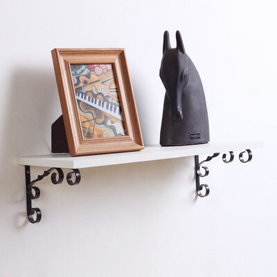 

США Das полка Симфонический полке книжного шкафа простой ансамбль гостиной балкон эффектный белый 80x25cm