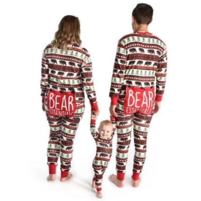 

Newest Family Matching Christmas Pajamas PJs Sets Xmas Sleepwear Nightwear Elk