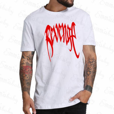 

REVENGE KILL T-shirt- Men Red Letter Print - XXXTentacion Bad Vibes Forever