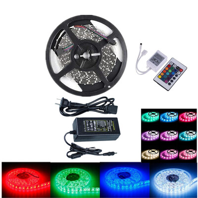 

OMTO Light Strip DC 12V Ul Listed Power Supply 5M164 Ft 60 LED SM SMD 5050 RGB 300